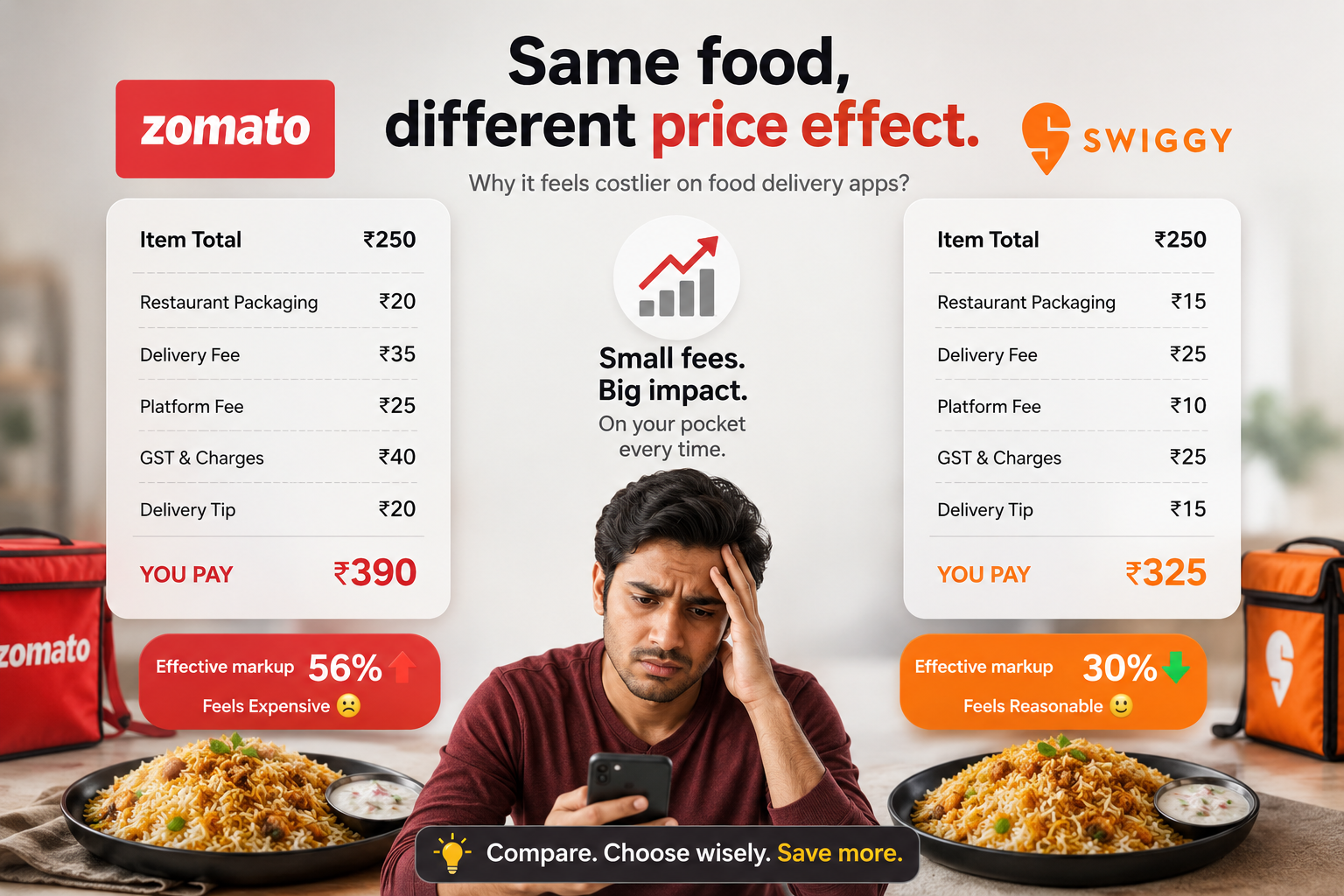 How to price your menu on Zomato and Swiggy without killing your margins or losing customers