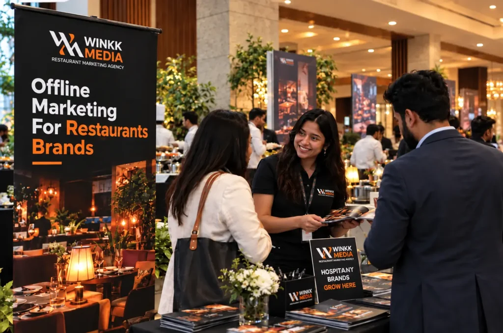 Winkk Media Restaurant Marketing Booth